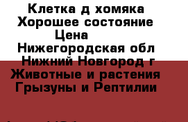 Клетка д/хомяка . Хорошее состояние › Цена ­ 600 - Нижегородская обл., Нижний Новгород г. Животные и растения » Грызуны и Рептилии   